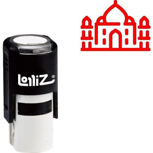 LolliZ Taj Mahal Self-Inking Rubber Stamp - Modern Symbol Series