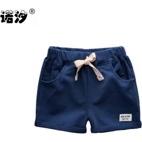 Baby boys shorts kids summer 100% cotton casual trousers little baby solid shorts children high quality soft outwear pants