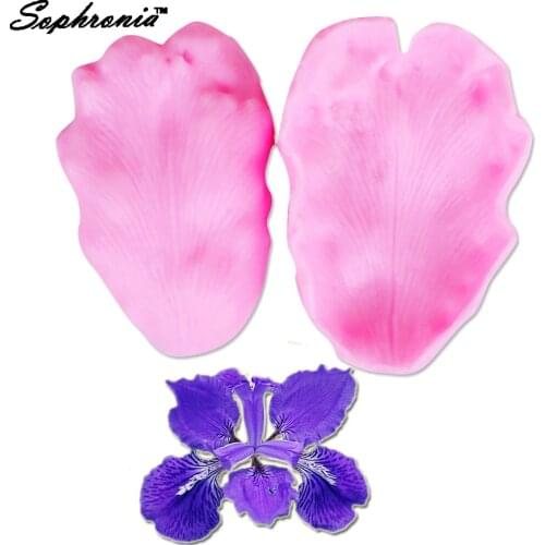 Sophronia DIY Iris Flower Petal Veiner Silicone Mold Fondant Fondant Cake Mold Silicone Mold Chocolate Cake Mold M259