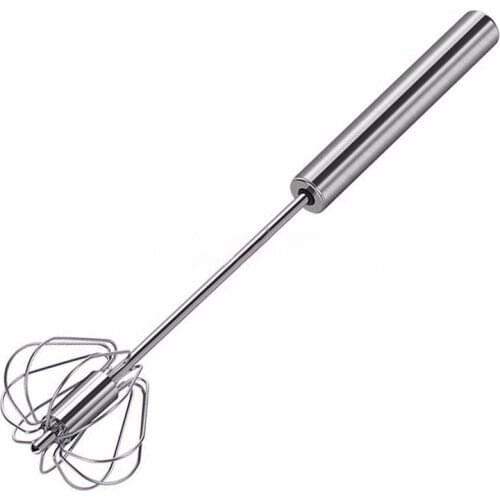 Rotary Manual Egg Beater Mixer Stainless Steel Kitchen Egg Whisk Baking Tool Egg Agitator Silicone Whisk Kitchen Gadgets