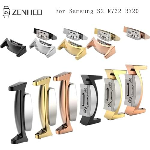 Replacement Watch Band Connector For Samsung Gear S2 R720 Smart Watch Accessories High Quality Metal Connector Adapter