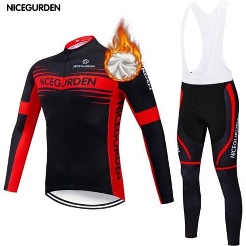 Winter mens cycling jersey 2020 long-sleeved road bike jersey comfortable and close-fitting warm cycling mountain bike jersey