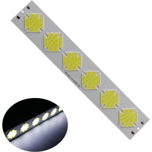12V DC New linear led cob bar strip manufacturer 6w lamp light 202x35mm cold white cob for 12V bulb cob led strip chip