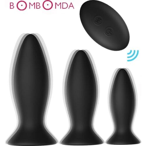 3Pcs Wireless Remote Anal Toys Anal Vibrator For Men Butt Plug Prostate Massage USB Suction Cup Male Masturbation Erotic Sex Toy