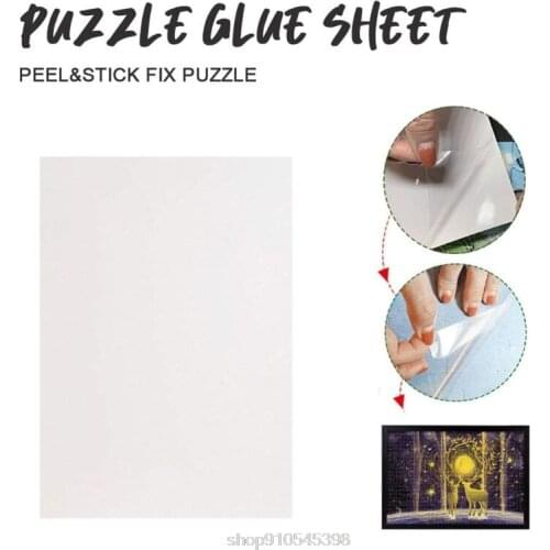 4/10/20pcs Puzzle Protective Film Peel Large Glue Sheets Transparent Adhesive Backing Game N11 20 Dropshipping