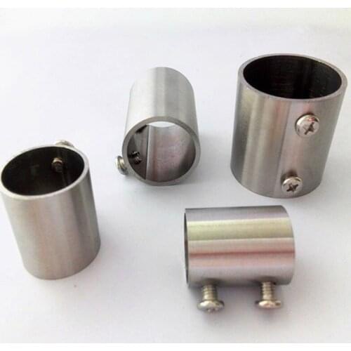 19mm 22mm 25mm 32mm Stainless Steel Outside Pipe Connector Interface Head External Docking Rack Airing Rod Fitting 5pcs