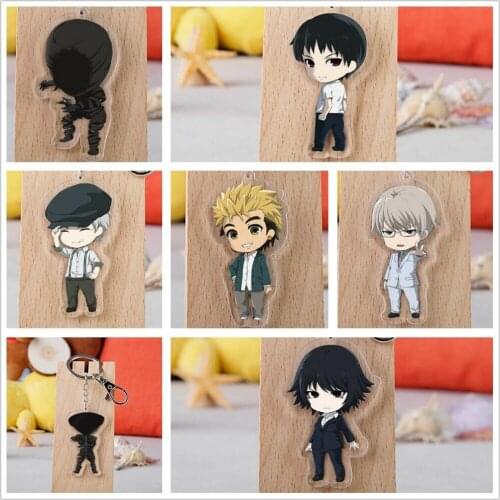 5pcsAnime Ajin Kei Nagai Figure Pendant Acrylic Key Ring toy KeyChain bags Car KeyHolder Gift
