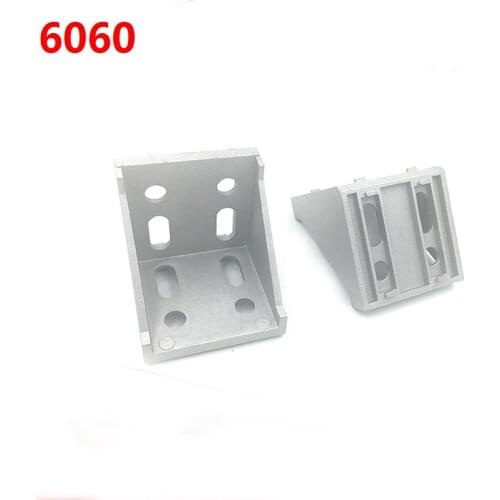 6PCS/LOT L type 6060-European EU standard aluminum corner Right angle connecting piece 90 degree corner brackets single brackets