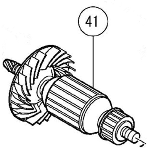 ARMATURE 220V-240V Rotor 360703 For Hitachi CR18DSL CR18DMR CR18DL