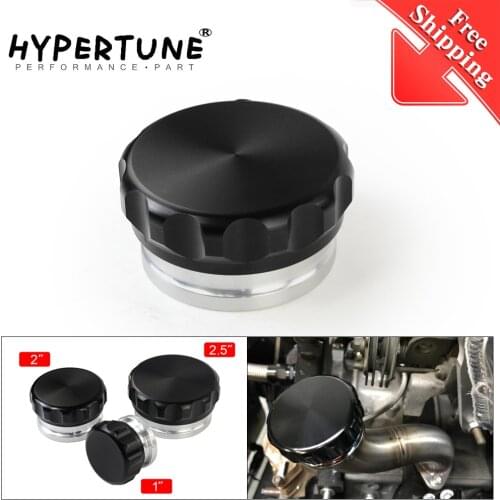 FREE SHIPPING - 2.5"/63.5mm 2"/50.8mm 1" 25.4mm Aluminum Alloy Weld Billet On Filler Neck And Cap Oil Fuel Water Tank Black DRC