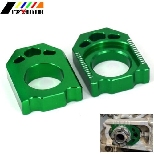 Motorcycle CNC Rear Adjuster Block Chain For KAWASAKI KZ125 KZ 125 KZ250 03-08 KX250F 04-16 KX450F 06-16 KX 250 450 F KLX450R