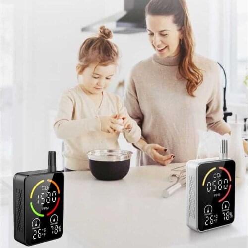 K1KA Indoor Air Quality Digital Carbon Dioxide Temperature Humidity NDIR Sensor IAQ CO2 Monitor Portable Air Quality IAQ