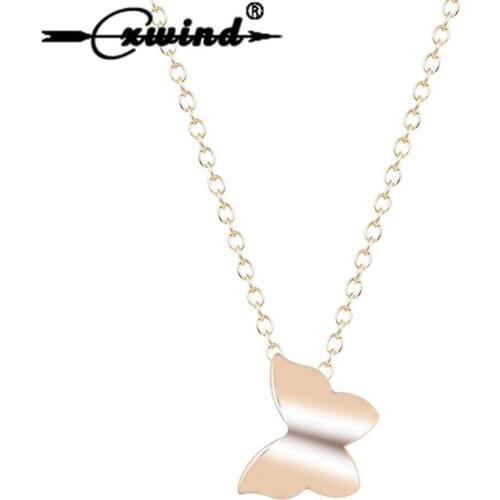 Cxwind Fashion Animal Statement Necklaces & Pendants for Women Collier Femme Buterfly Necklace Collares Jewelry