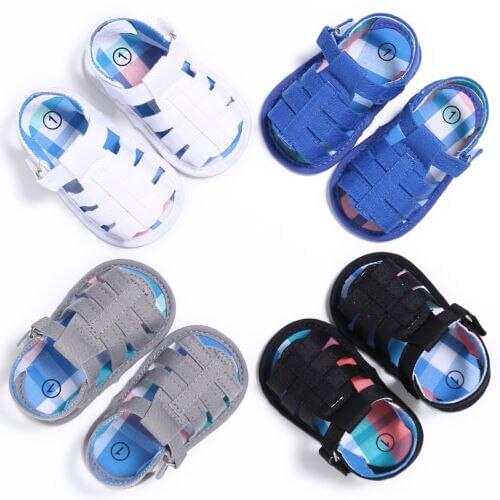 Hot Sale Baby Sandals Newborn Baby Boy Girl Kids Leisure Crib Shoes Baby Soft Sole Sandals 0-18M