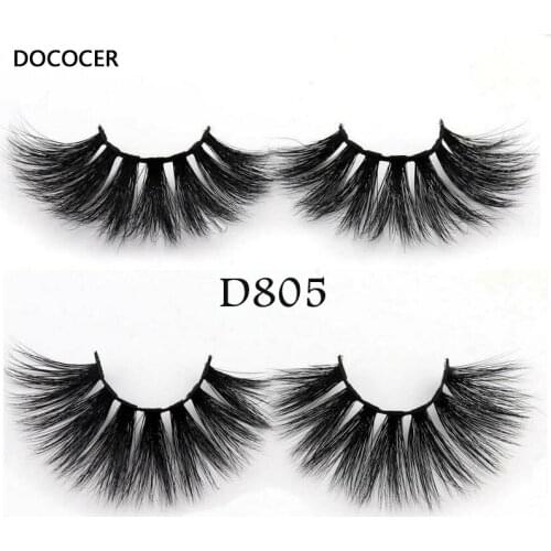 DOCOCER 25MM Mink Eyelashes 3D Mink Lashes Dramatic Eye Lash Handmade Cruelty-free Mink Lashes False Eyelashes Makeup Lashes