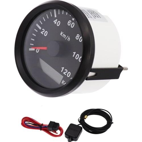 120km/h 200Km/h Marine Boat GPS Speedometer Gauge Waterproof 85mm Speedometer fit Car Boat Truck 9V~32V with GPS Speed Sensor