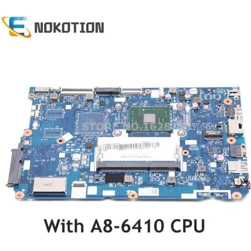 NOKOTION 5B20L72714 DG520 NM-B051 For Lenovo IdeaPad 110-15ACL Laptop Motherboard With A8-7410 CPU DDR3