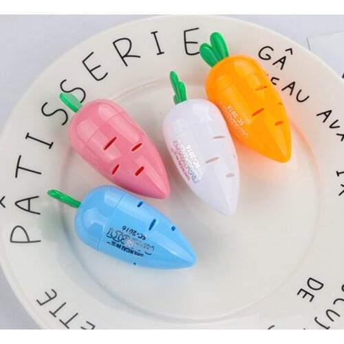 Cartoon contracted small fresh carrot pencil sharpener plant cutting pen implement students' learning supplies prize