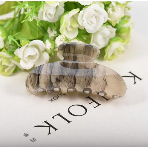 New Fashion high quality acrylic hairpin Marble stripes beautiful Hairpins Barrettes Candy Colors Women Girls Hair Accessorie