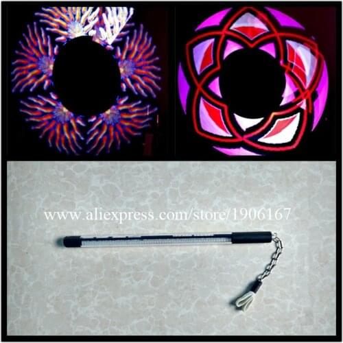New design 1 stick 47cm length 60 poi pixels led poi stick for stage show performance