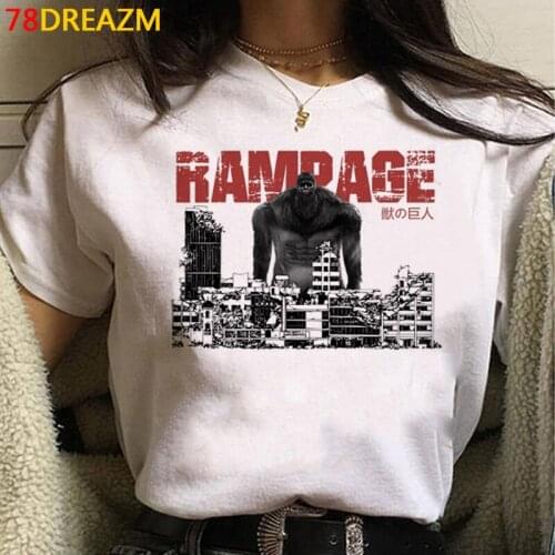 Attack on Titan Shingeki No Kyojin top tees tshirt female japanese streetwear kawaii couple top tees tumblr white t shirt