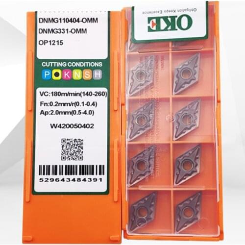 OKE DNMG110404-OMM OP1215/DNMG110408-OMM OP1215/DNMG110404-OMM OP1205/DNMG110408-OMM OP1205 CNC carbide inserts 10PCS/BOX