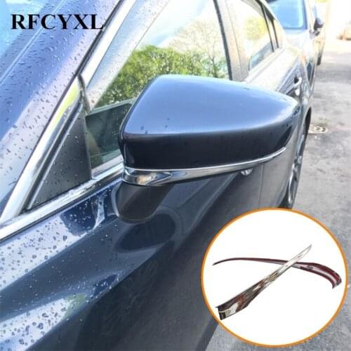 Fit For Mazda 6 Atenza M6 2014 2017 Chrome Side Door Mirror Rear View Strip Cover Trim Car Styling Stickers Car Accessories