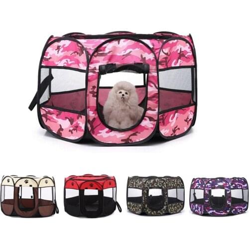 Portable Outdoor Kennels Fences Dog Tent Houses For Small Large Dogs Foldable Playpen Indoor Puppy Cage Cat Crate Delivery Room