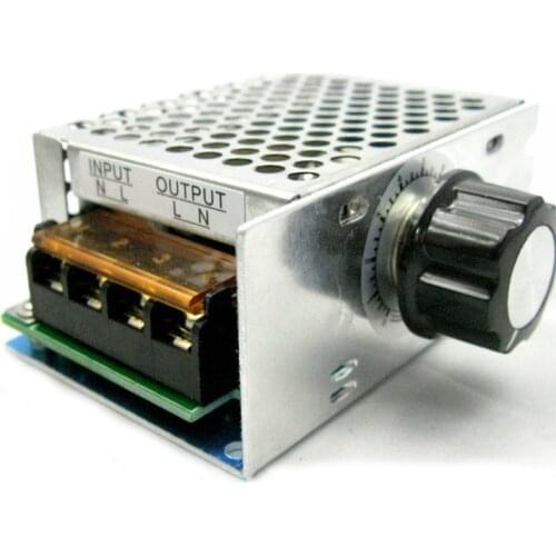 Professional Voltage Regulators 4000W 220V High Power SCR Speed Controller Electronic Voltage Regulator Governor Thermostat BS