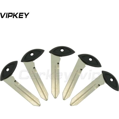 Remtekey 5pcs New Uncut Insert Blade Blank Valet Emergency Keyless Remote Prox Fobik for Chrysler 300 Jeep Cherokee Dodge Ram
