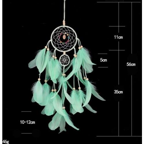 Retro Handmade Dream Net Catcher with Feathers Wall Car Hanging Decoration Ornament Dreamcatcher Room Decor