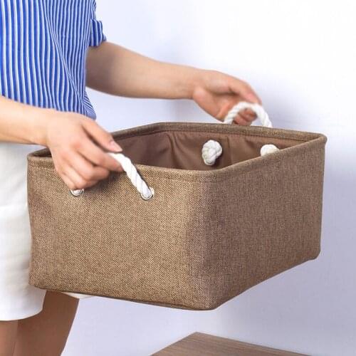 Folding Storage Baskets Desk Organizer Clothes Sundries Kids Toys Storage Box Large Capacity Storage Bag Laundry Basket Boxes