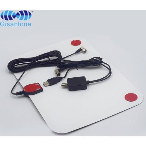 Smart tv antenna indoor omni directional hdtv with f male connector rg174 cable