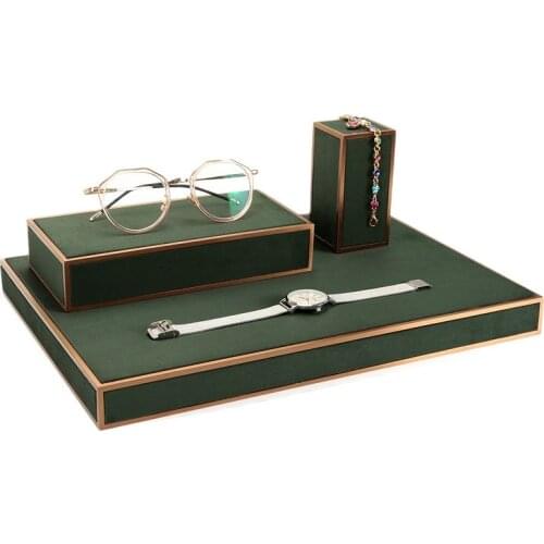 Jewelry display stand, headband, photo necklace, headband, high-end metal frame glasses display tray