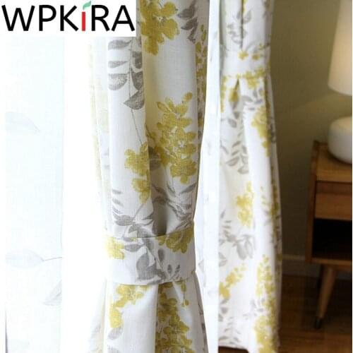 WPKIRA Cotton Curtains For Windows