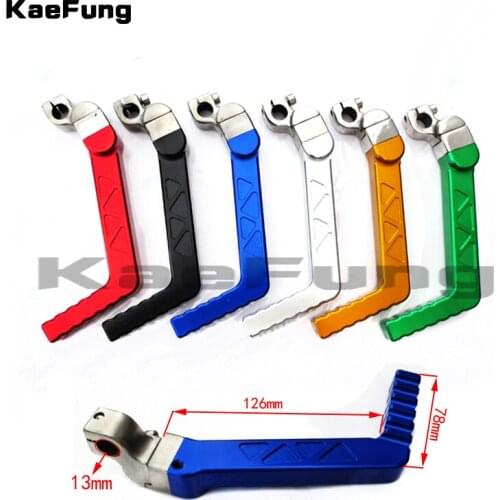 Motorcycle dirt pit parts CNC Kick Start Starter Lever 13mm mounting hole For 50cc 110cc 125cc CRF XR YX Pit Dirt Bike