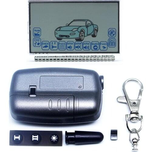 A6 LCD Display Screen +Russian version A6 Case for Two way Car Alarm System Starline A6 lcd Remote Control Key Fob Keychain