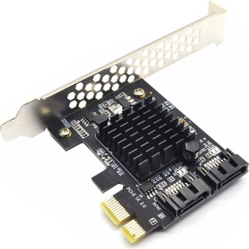 SATA PCI-E Adapter 2 Ports SATA 3.0 To PCIe X1 X16 Expansion Adapter Card SATA PCI-e PCI Express Converter Computer Accessory
