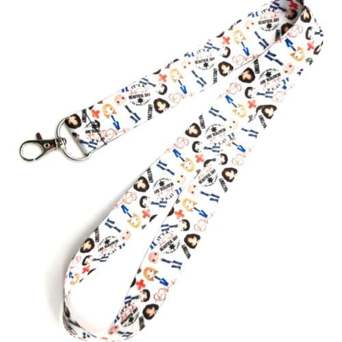 Greys Anatomy Doctors Straps Lanyard ID Badge Holders Mobile Neck Keychains XL19