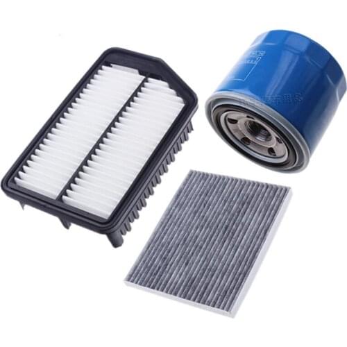 3Pcs Auto Air Filter Oil Filter Cabin Filter Element Suit For Hyundai IX35 MISTRA Elantra VERNA For KIA Forte