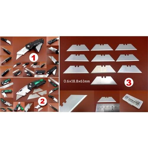 Leather Craft Quick Change Folding Pocket Angled Utility Knife Cutter Blades Tool - Stamping Punch Chisel Edger Creaser Groover