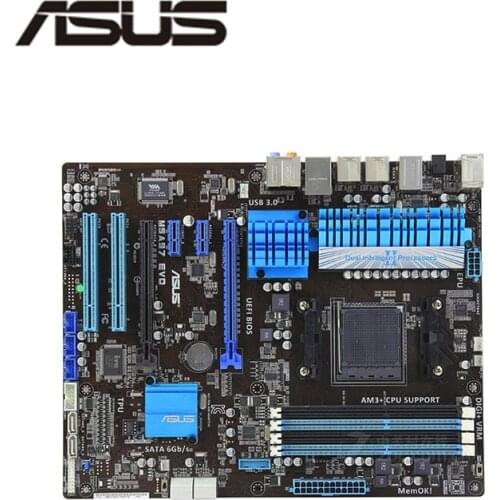 For ASUS M5A97 EVO Motherboard Socket AM3+ DDR3 32GB For AMD 970 FX Original Desktop Mainboard M5A97 SATA III Used Mainboard