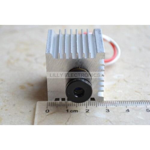 3-5V 450nm 50mw Focusable Blue Laser Dot Module with Aluminum Heatsink