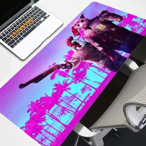 Hotline Miami Slip Carpet Desk Large Extended Mousepad 900mmX400mm many size gaming alfombrilla xxl Mouse Pad
