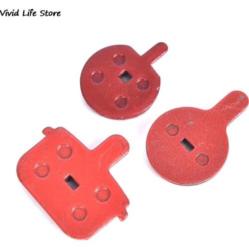 1 Pair/2pcs Red Organic MTB Mountain Bikes Cycling Road Bicycle Resin Disc Brake Pads