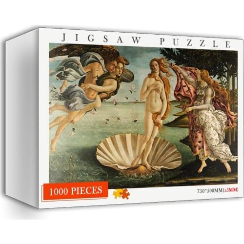 Creative Puzzle 1000 Pieces Wooden Jigsaw World Famous Oil Art Painting Adults Kids 1000 Pieces Puzzles Toys Personalized Jigsaw