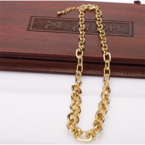 Micro paved white cubic zircon charm boho hiphop punk big thick snake chain pendant necklace for woman man unisex