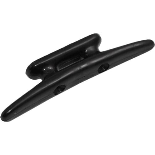 Marine Boat Cleats Open Base Cleats Marine Grade Nylon Plastic Black 5 inch High Impact Nylon One-Step Forming