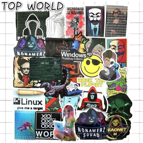 10/50pcs/lot Hacker Developer Docker Stickers Java Programmer Sql Stickers For Luggage Fridge Laptop Waterproof Stickers