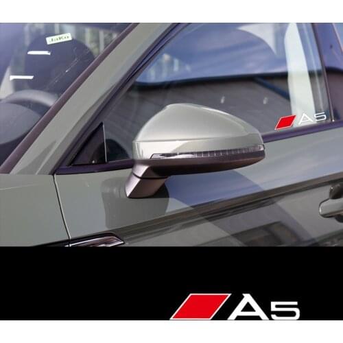 2 Pcs Decal Sticker Car Windows Sticker For Audi A1 A3 A4 A5 A6 A7 A8 Q1 Q3 Q5 Q7 Q8 TT R8